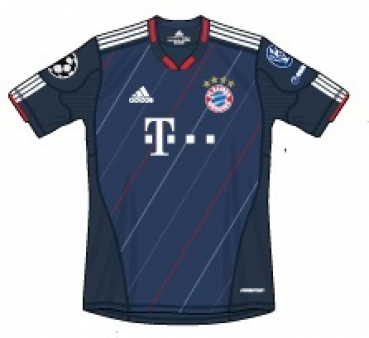 Adidas FC Bayern Munich jersey shorts 2010/11 T-com blue navy men's M