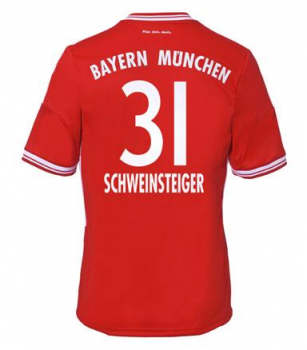 Adidas FC Bayern München Trikot 31 Bastian Schweinsteiger 2013/14 Triple Herren XS Kinder 164 cm