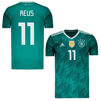 Adidas Deutschland Trikot 11 Marco Reus WM 2018 auswärts grün DFB 4 Sterne Herren M