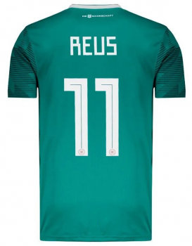 Adidas Deutschland Trikot 11 Marco Reus WM 2018 auswärts grün DFB 4 Sterne Herren M