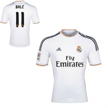 Adidas Real Madrid Trikot 11 Bale 2013/14 Heim weiß Fly Emirates Neu Herren L