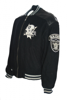 Campri Team Line Los Angeles Raiders Oakland college jacket jersey black NFL men's L (52/54)