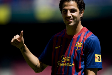 Nike FC Barcelona camiseta 4 Cesc Fabregas 2011/12 Qatar Foundation Senor M o L