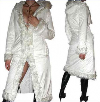 Neu & Original: SeXy MantEL JaCKe Parka Weiss damen 36/38/40 XS/S/M