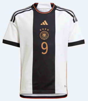 Adidas Alemania camiseta 9 Niklas Füllkrug Copa del Mundo 2022 blanco/negro senor S, M, L o XL
