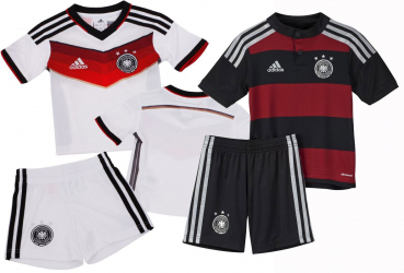 Adidas Deutschland Trikot WM 2014 heim weiß DFB 4 Sterne Minikit Baby Kind 74