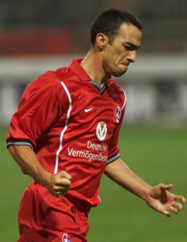 Nike 1. FC Kaiserslautern jersey 14 Youri Djorkaeff 1999/2000 home men's XXL