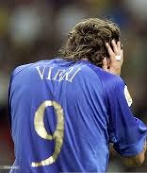 Puma Italia camiseta 9 Christian Vieri Eur 2004 senor XL