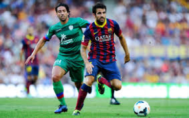Preview: Nike FC Barcelona Trikot 4 Cesc Fabregas 2013/14 Qatar Foundation Heim Herren M