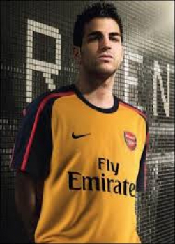 Nike FC Arsenal London camiseta 4 Cesc Fabregas 2009/10 Fly Emirates senor XL