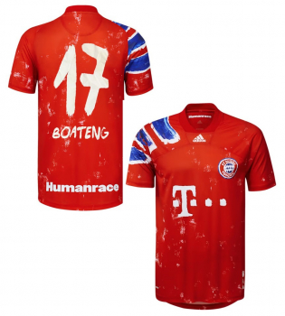 Adidas FC Bayern München Trikot 17 Jerome Boateng Human-Race 1991-93 T-com heim rot Herren M