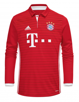Adidas FC Bayern München Trikot 2016/17 langarm heim Telekom T-com rot neu Herren XL