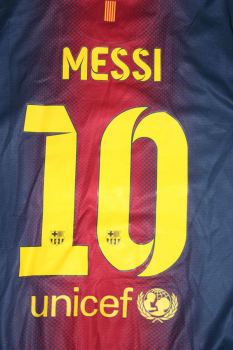 Nike FC Barcelona Trikot 10 Lionel Messi 2012/13 Qatar Home Herren XL