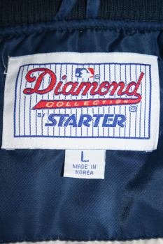 Starter Diamond New York Yankees Jacke College Glanz Baseball MLB Blau Herren L
