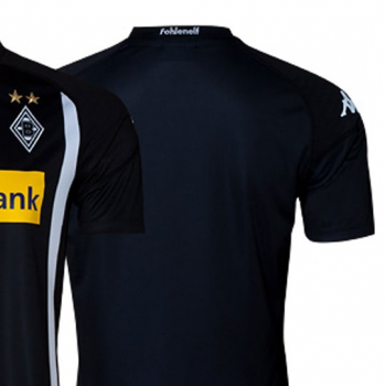 Kappa Borussia Mönchengladbach jersey 2017/18 black/white Postbank new men's M