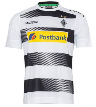 Kappa Borussia Mönchengladbach Trikot 2016/17 weiß heim Postbank Herren M