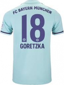 Adidas FC Bayern München Trikot 18 Leon Goretzka 2018/19 Telekom ash green/purple Herren L