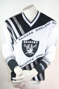 L.A. Los Angelos Raiders Trikot CMP Oakland NFL American Football Weiß Schwarz Herren L