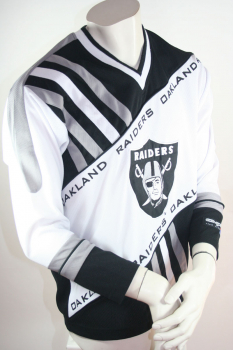 L.A. Los Angelos Raiders Trikot CMP Oakland NFL American Football Weiß Schwarz Herren L