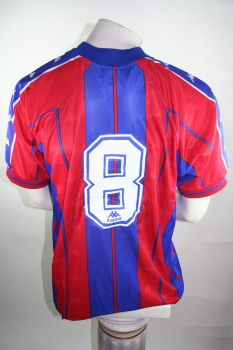 Kappa FC Barcelona Trikot 8 Hristo Stoichkov oder Christo Stoitschkow 1997/98 Heim Herren XL