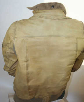 Jack & Jones Leder Jacke Lederjacke Beige Braun GZSZ Philip Höfer Herren L