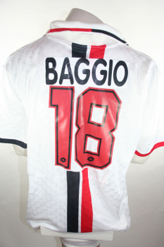 AC Mailand Trikot 18 Roberto Baggio 1996/97 Opel Adidas XL Match Worn