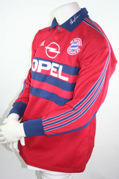 Adidas FC Bayern München Torwart Trikot 1 Oliver Kahn 1997-1998-1999 Rot Opel Herren S = M (L)