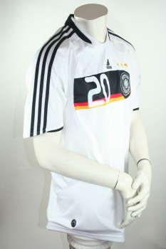 Adidas Germany jersey 20 Lukas Podolski Euro 2008 home white men's L or XXL