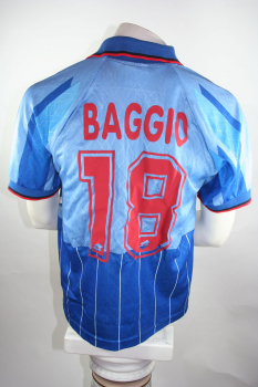 Lotto AC Milan camiseta 1995/1996 18 Roberto Baggio azul/roja S-M