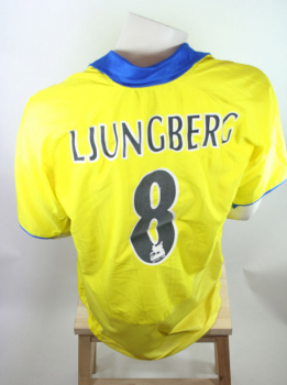 Nike FC Arsenal London Trikot 8 Freddie Ljungberg ohne o2 Sponsor gelb Herren XL