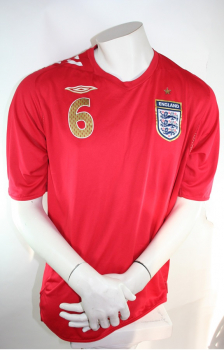 Umbro England Trikot 6 John Terry WM 2006 Away Rot Herren XL