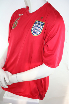 Umbro England Trikot 6 John Terry WM 2006 Away Rot Herren XL