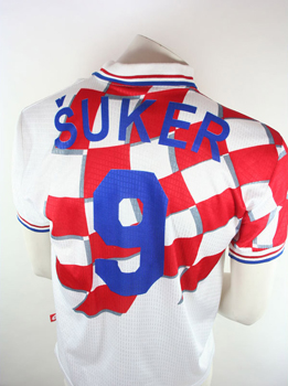Lotto Croacia camiseta 9 Davor Suker copa del mondo 1998 senor XL