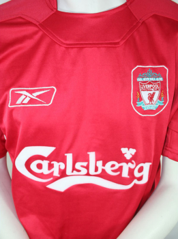 Reebok FC Liverpool camiseta 10 Luis Garcia Champions League campeones final 2005 rojo senor XL