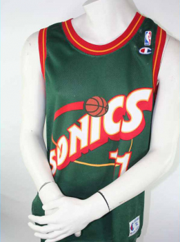 Champion Seattle Super Sonics Trikot 11 Detlef Schrempf NBA Home Herren M