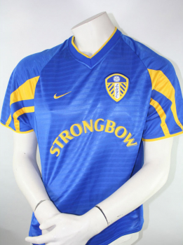 Nike Leeds United Trikot 7 Robbie Keane 2001/02 Strongbow Blau Herren S