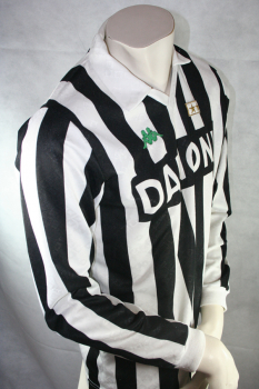 Kappa Juventus Turin Trikot 1992-94 Danone heim weiß schwarz langarm Herren L