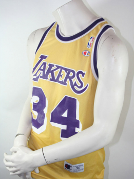 Champion L.A. Los Angeles Lakers Trikot 34 Shaquille o'Neal NBA Gelb Herren S