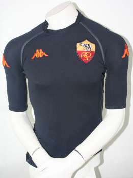 Kappa AS Rom Trikot 9 Vincenzo Montella 2002/02 schwarz Herren S