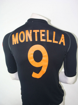 Kappa AS Roma Rome camiseta 9 Vincenzo Montella 2002/02 negro senor S