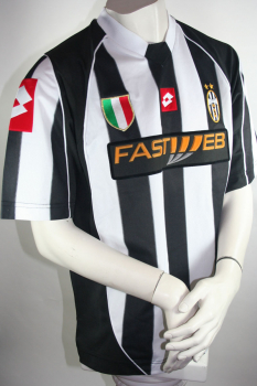 Juventus Turin trikot 21 Thuram match worn XL Lotto 2002/03