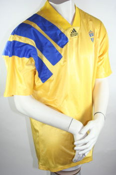 Preview: Adidas Schweden Trikot 1992 92 9 Larsson/Thern Heim Herren XL