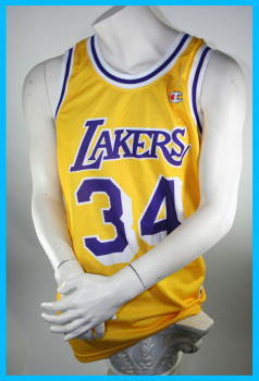 Champion L.A. Lakers Trikot 34 Shaq O'Neal Los Angelas Gelb NBA Herren M oder L