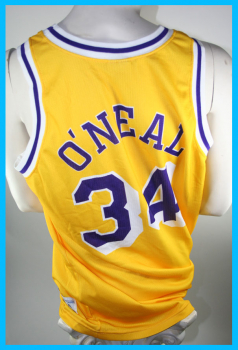 Champion L.A. Lakers Trikot 34 Shaq O'Neal Los Angelas Gelb NBA Herren M oder L