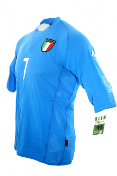 Kappa Italia camiseta 7 Alessandro Del Piero copa del mondo 2002 azul senor XL/XXL/2XL