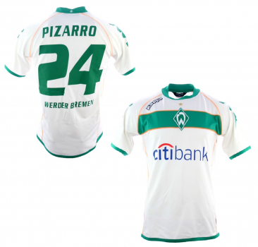 Kappa SV Werder Bremen Trikot 24 Claudio Pizarro 2008/09 Heim CL Herren S & kinder 164 cm