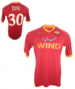 Kappa AS Rom Trikot 30 Luca Toni 2009/10 Wind Rot home Neu Herren XL/XXL
