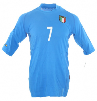Kappa Italia camiseta 7 Alessandro Del Piero copa del mondo 2002 azul senor XL/XXL/2XL