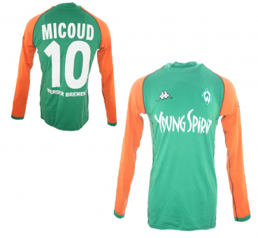 Kappa SV Werder Bremen Trikot 10 Johan Micoud 2003/04 Matchworn Herren XL