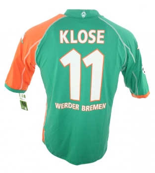 Preview: Kappa SV Werder Bremen Trikot 11 Miroslav Klose 2004/05 Papagei signiert Miro CL Herren XL/XXL